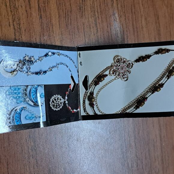 NOS Shell Accent Designed Shell Charm for handmade necklace Aqua Blue Green - Picture 4 of 4